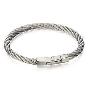 Stainless steel shop rope bracelet